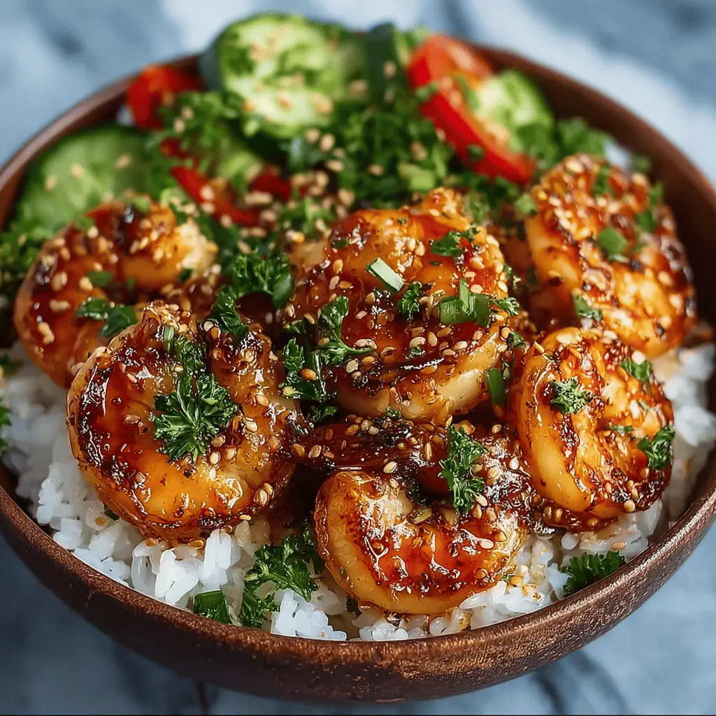 Honey Garlic Shrimp Bowls: Quick & Easy Weeknight Delight