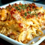 Spicy Southern Cheesy Chicken Spaghetti Casserole