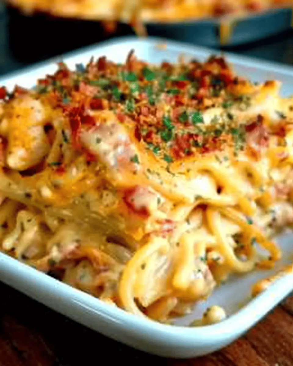 Spicy Southern Cheesy Chicken Spaghetti Casserole: A Cozy Indulgence