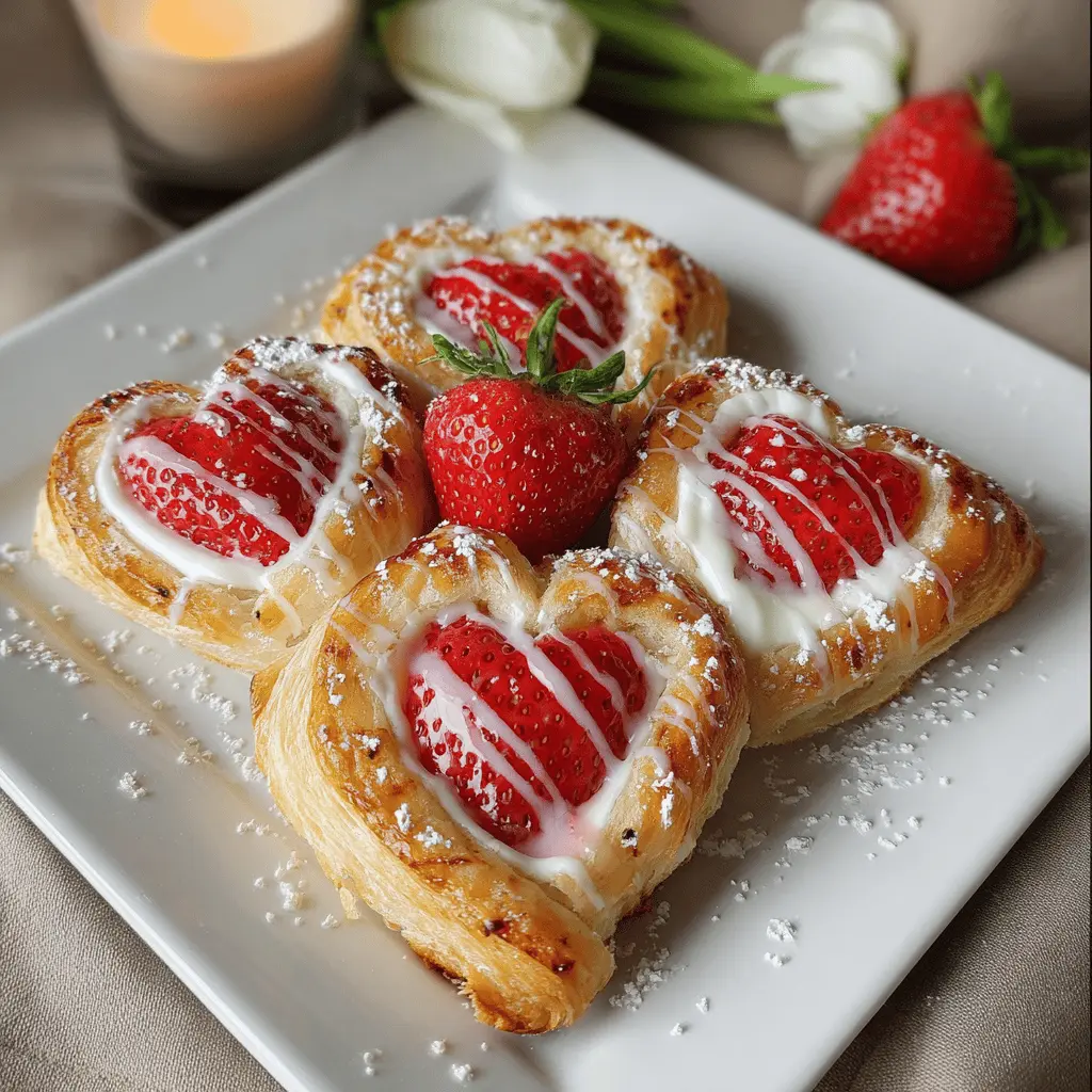 Vegan Strawberry Cream Danish: Indulgent Sweet Delight for All