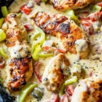 Creamy Pepperoncini Chicken Skillet
