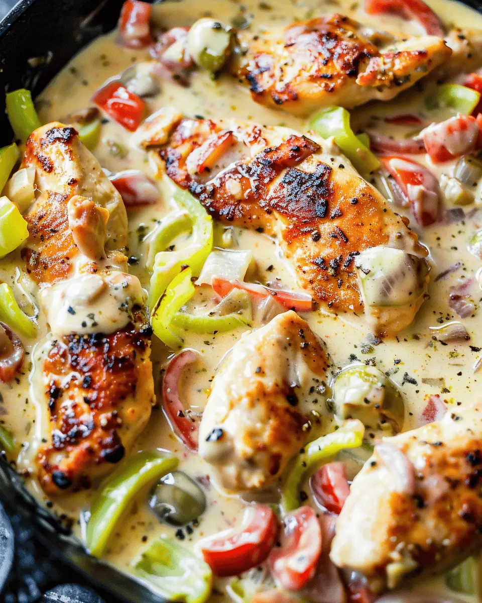 Creamy Pepperoncini Chicken Skillet: A Delightfully Easy Dinner