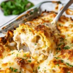 Chicken Alfredo Lasagna Roll Ups