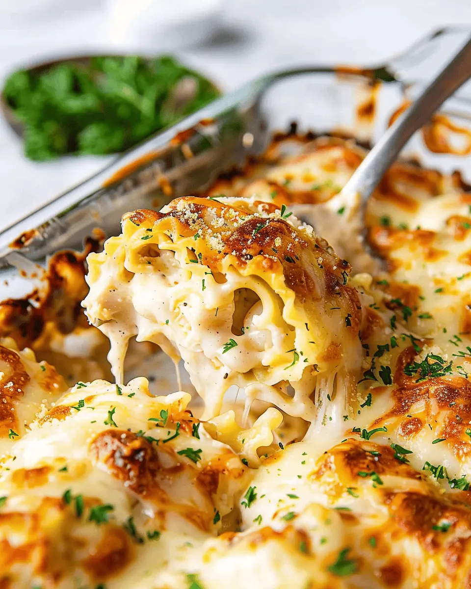 Chicken Alfredo Lasagna Roll Ups: Indulgent Comfort Food Delight