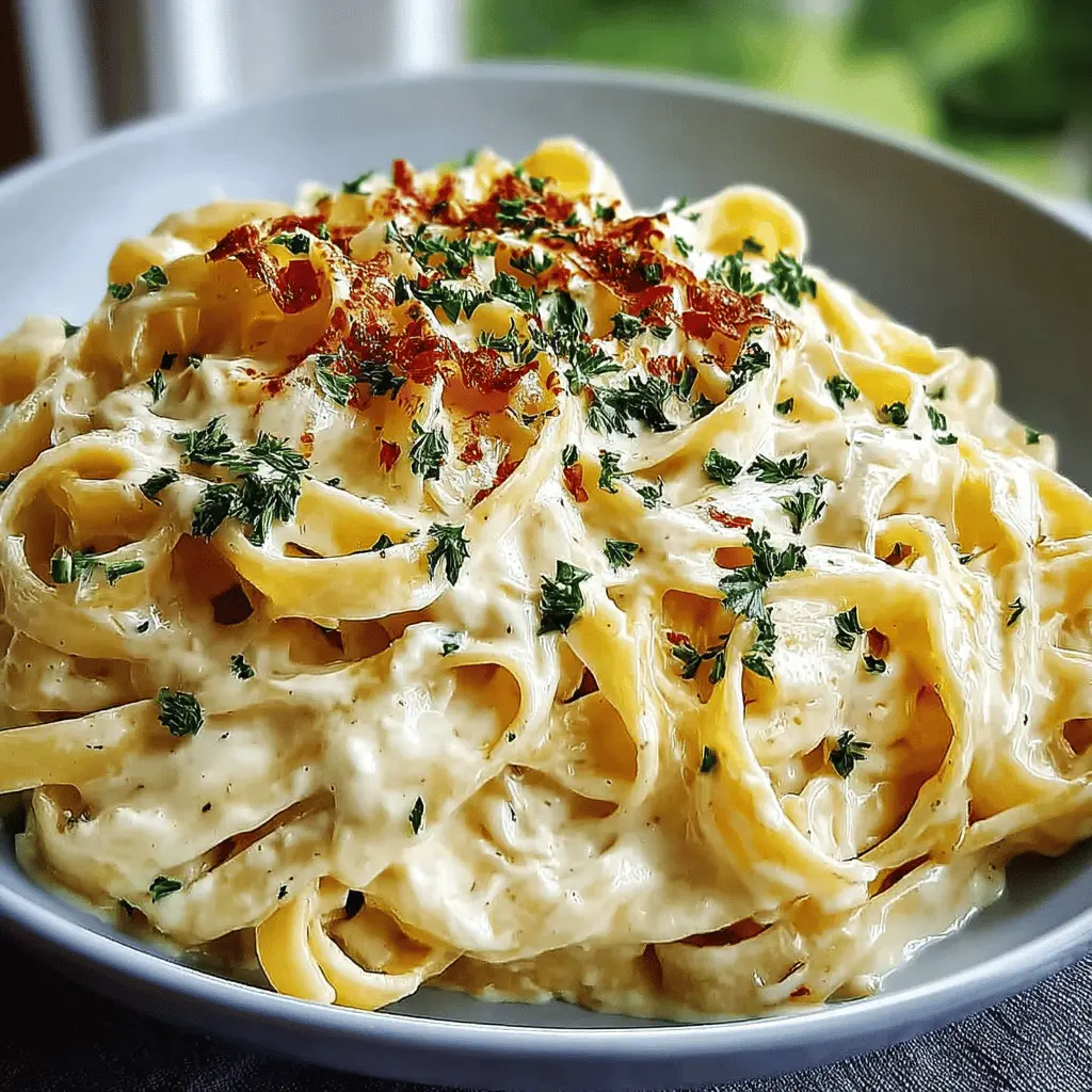 Quick Fettuccine Alfredo: Easy & Indulgent Turkey Bacon Delight