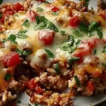 Cheesy Hamburger Rice Casserole