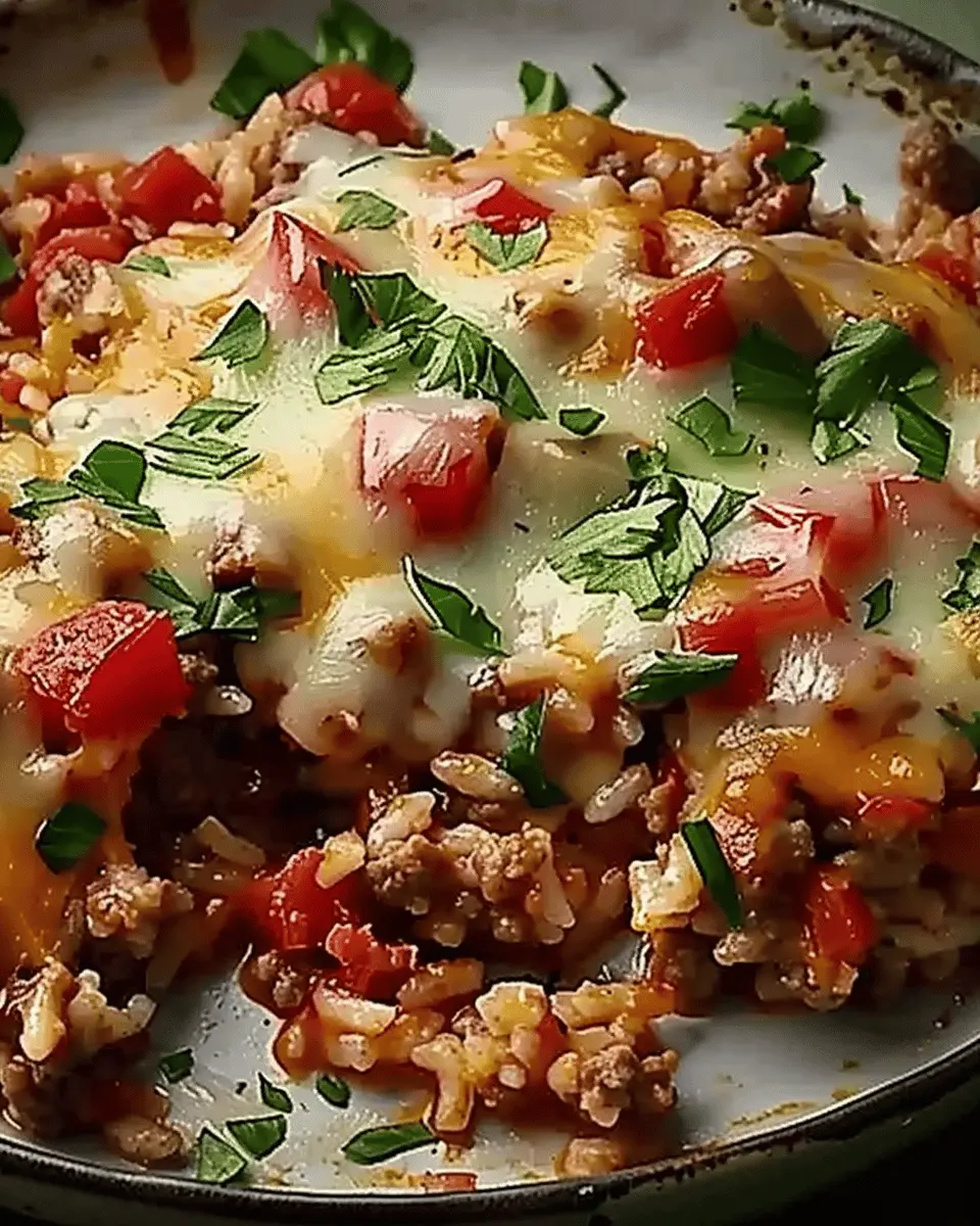 Cheesy Hamburger Rice Casserole: Easy Comfort Food Delight