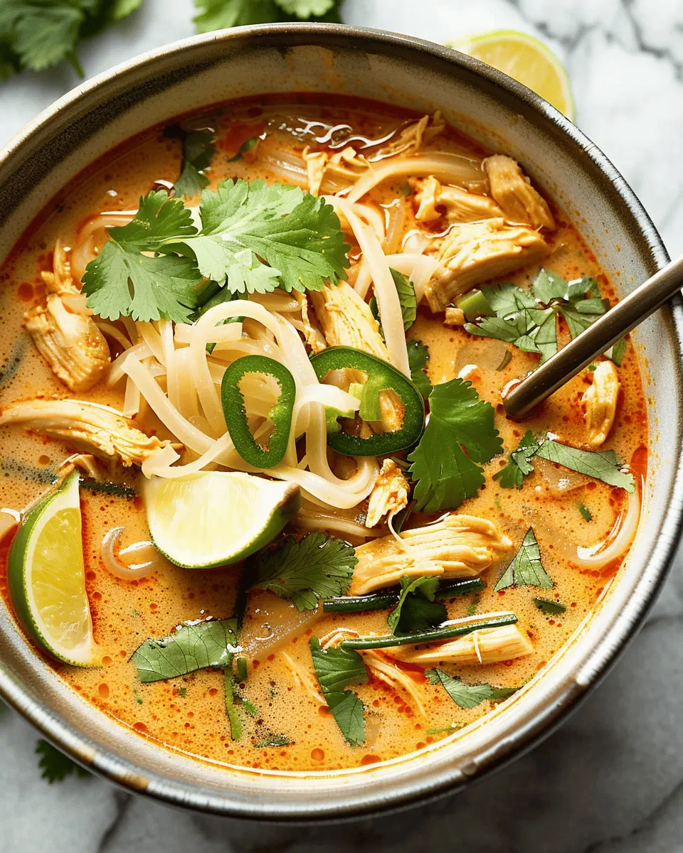 Easy Thai Chicken Curry Soup: A Flavorful Comfort Dish at Home