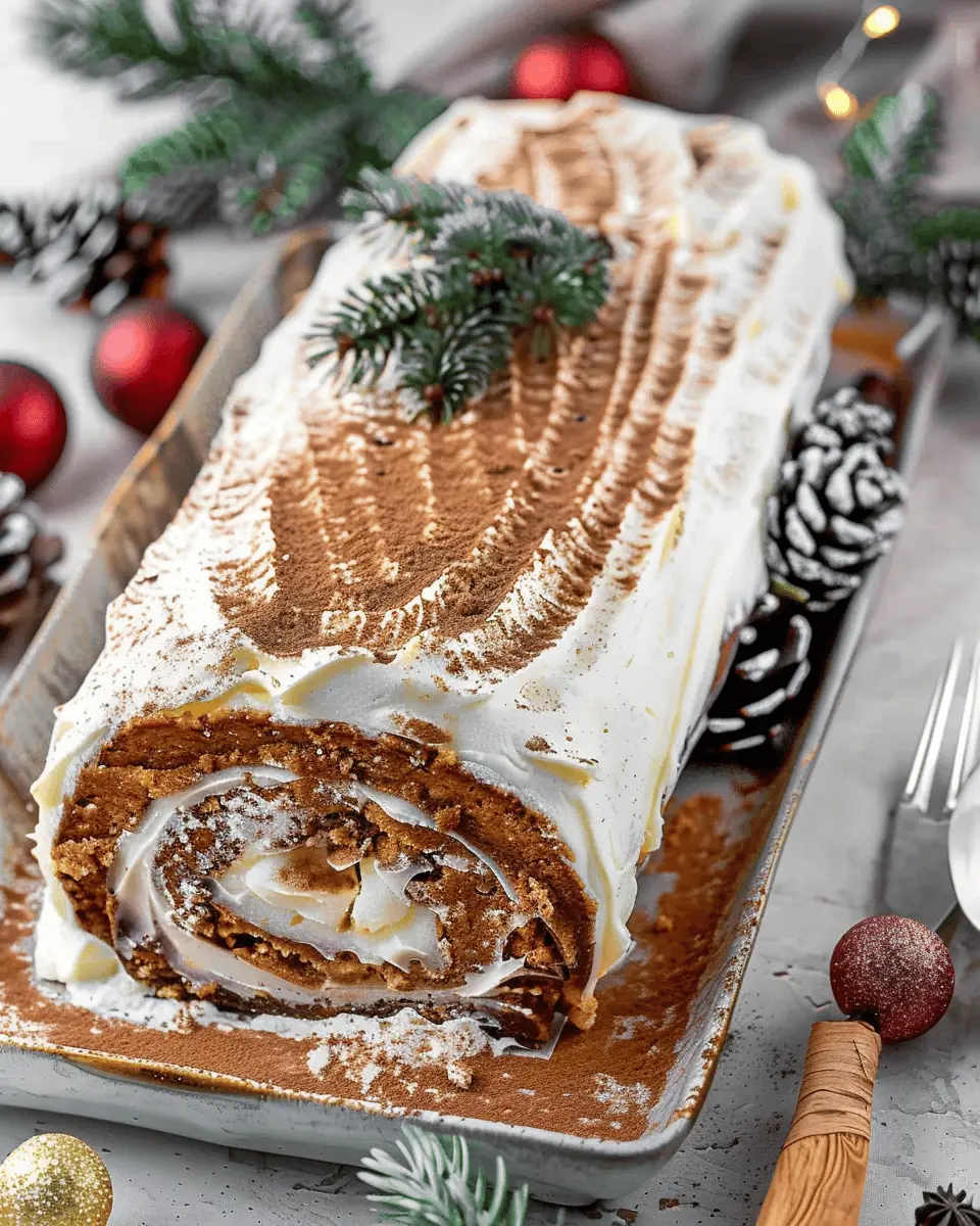 Gingerbread Yule Log: Easy and Cozy Holiday Dessert Recipe