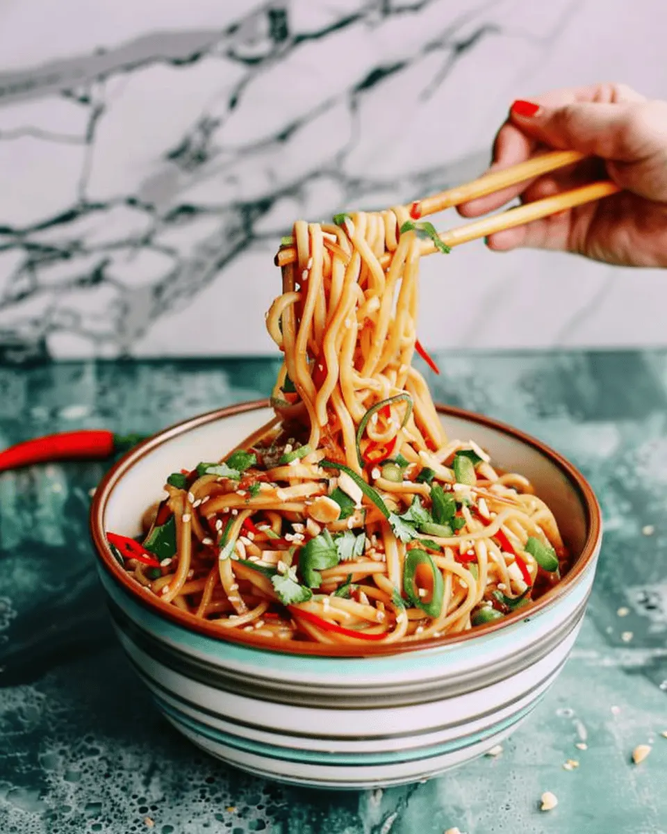 Cold Thai Noodle Salad Recipe: Best with Sesame Peanut Sauce