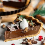 Vegan Gingerbread Chocolate Tart