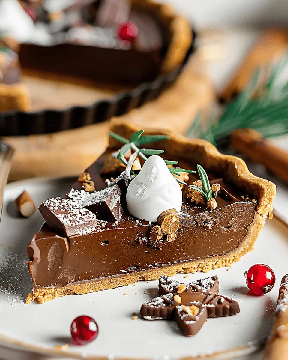 Vegan Gingerbread Chocolate Tart: Easy Indulgence for All