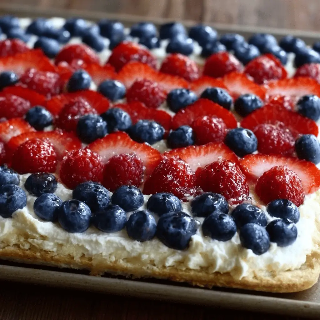 American Flag Fruit Pizza: The Best Festive Dessert Pie
