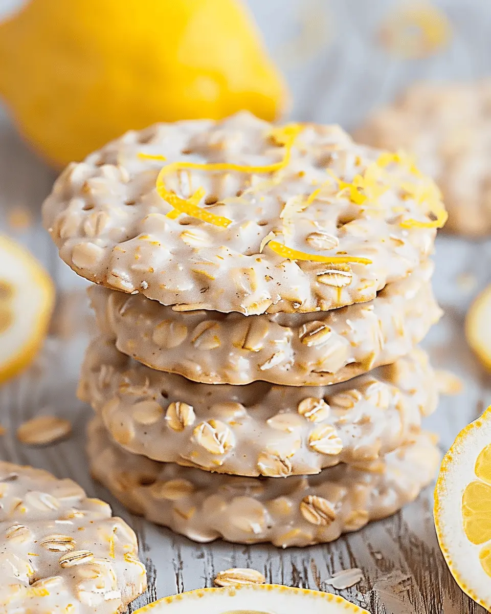 No Bake Lemon Oatmeal Cookies: Easy, Healthy Treats for Everyone