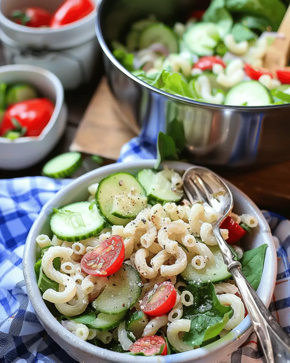 Cucumber Pasta Salad: Easy Recipe with Turkey Bacon Delights