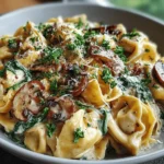 Cheesesteak Tortellini in Rich Provolone Sauce