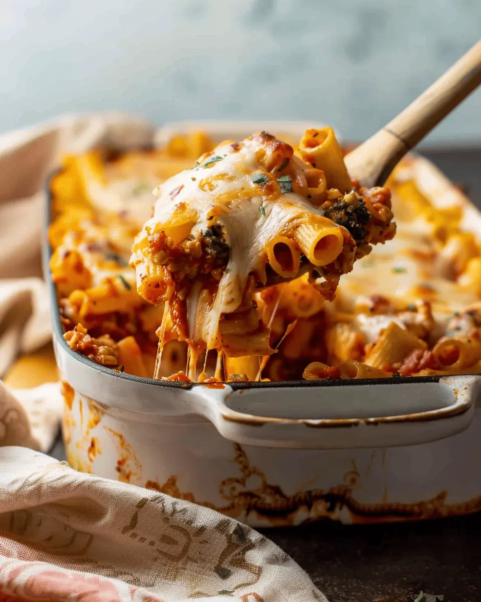 Million Dollar Baked Ziti: Indulgent Comfort With Turkey Bacon