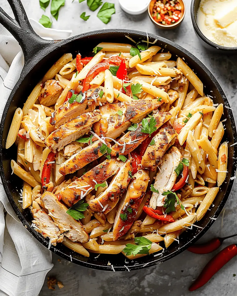 Cajun Chicken Pasta: Easy Recipe with Turkey Bacon and Chicken Ham