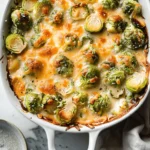 Garlicky Creamy Brussels Sprouts Au Gratin