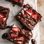Chocolate Strawberry Brownies
