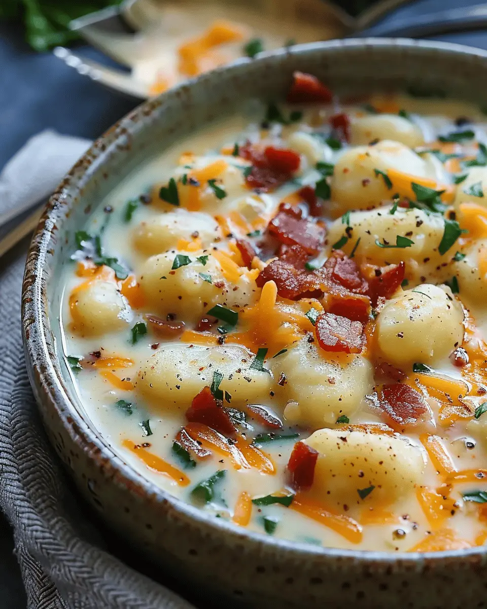 Bacon Cheddar Gnocchi Soup: Indulgent Comfort in Every Bite