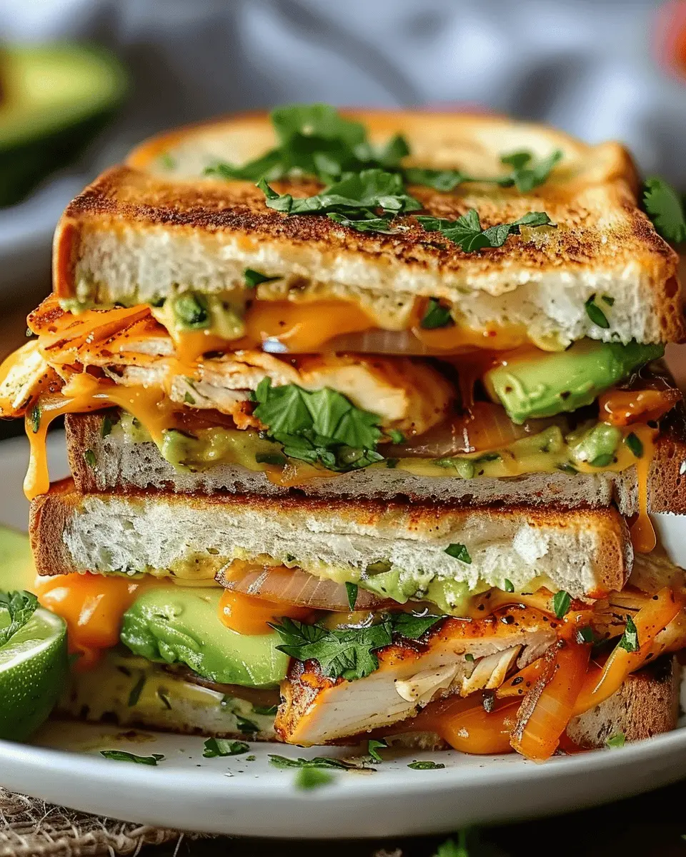 Chicken Avocado Melt Sandwich: The Best Indulgent Recipe with Turkey Bacon