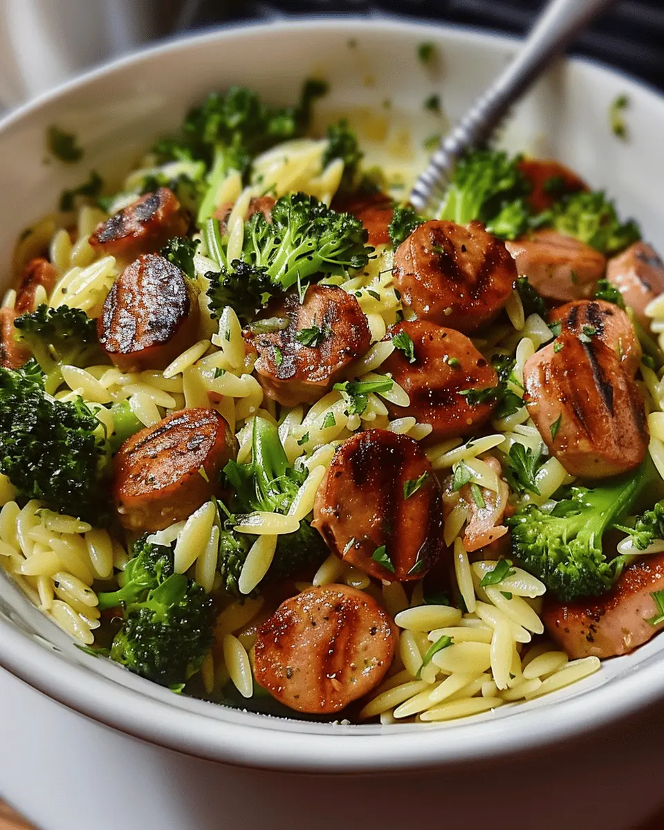 Chicken Sausage and Broccoli Orzo: A Cozy, Easy Dinner Delight