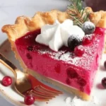 Cranberry Custard Pie