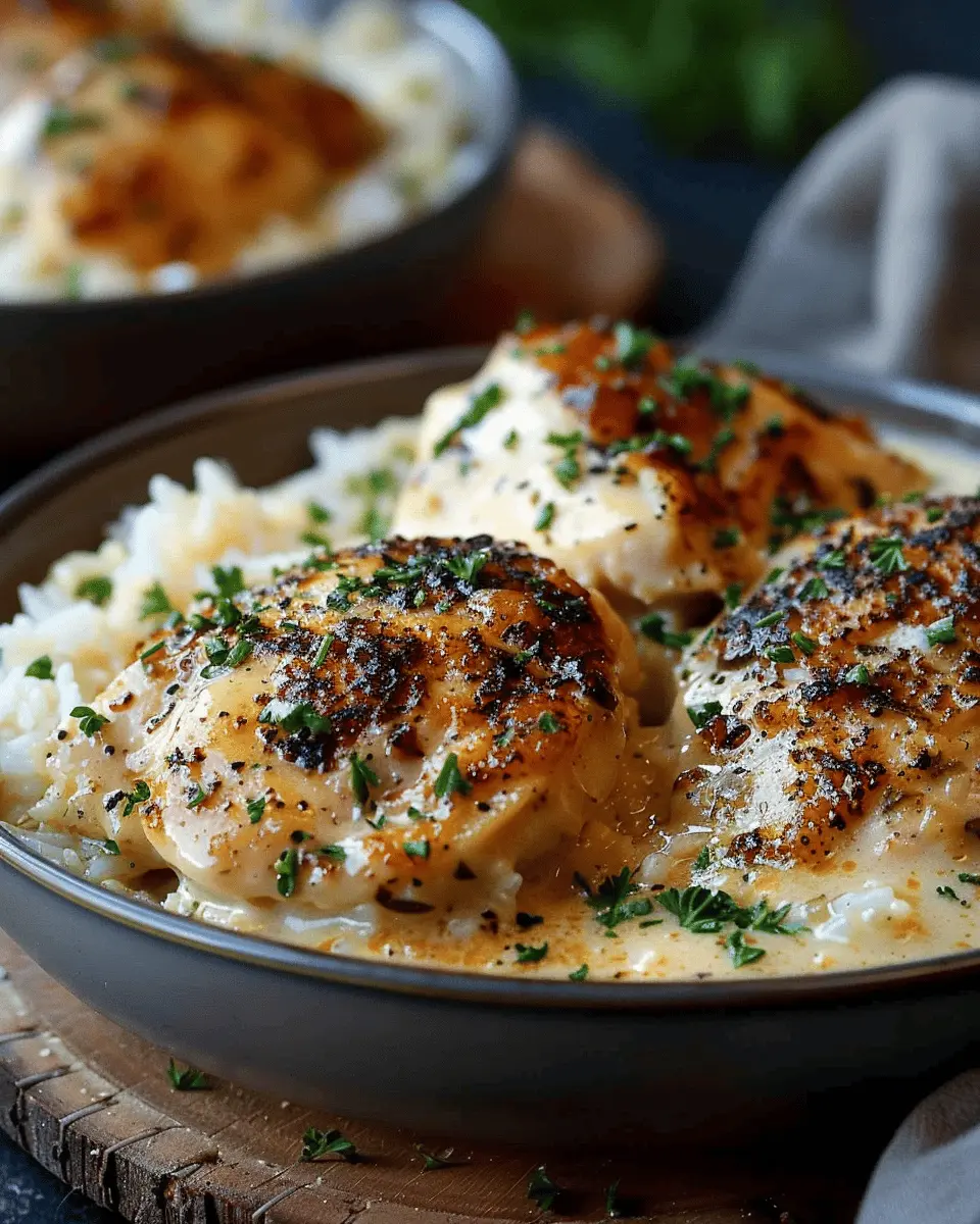 Creamy Smothered Chicken and Rice: A Comforting Family Favorite