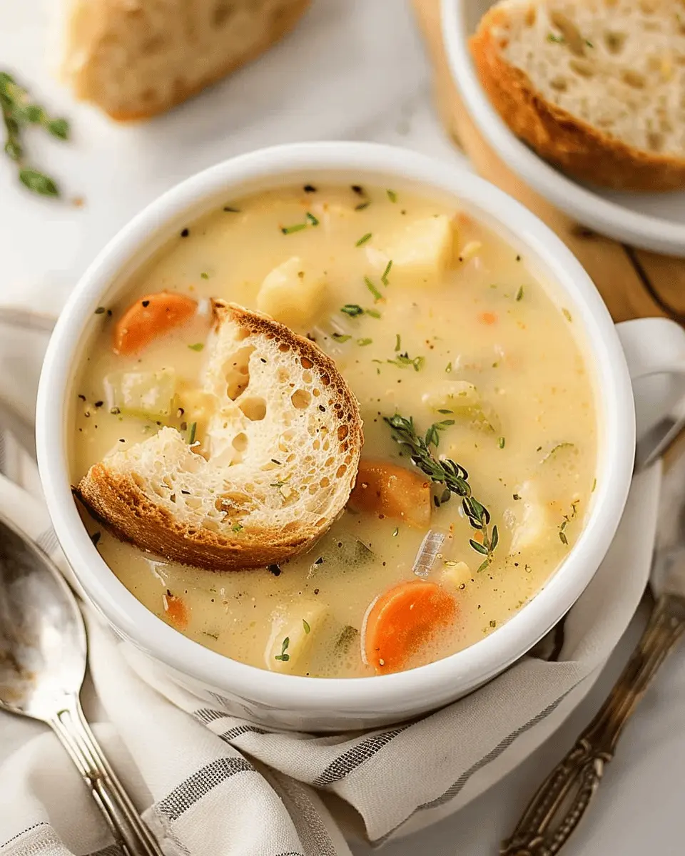 Creamy Vegetable Soup with Turkey Bacon: A Comforting Classic