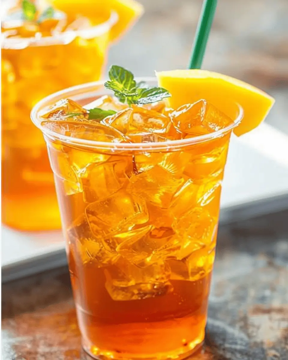 Homemade Mango Iced Tea: Refreshing and Easy to Make at Home