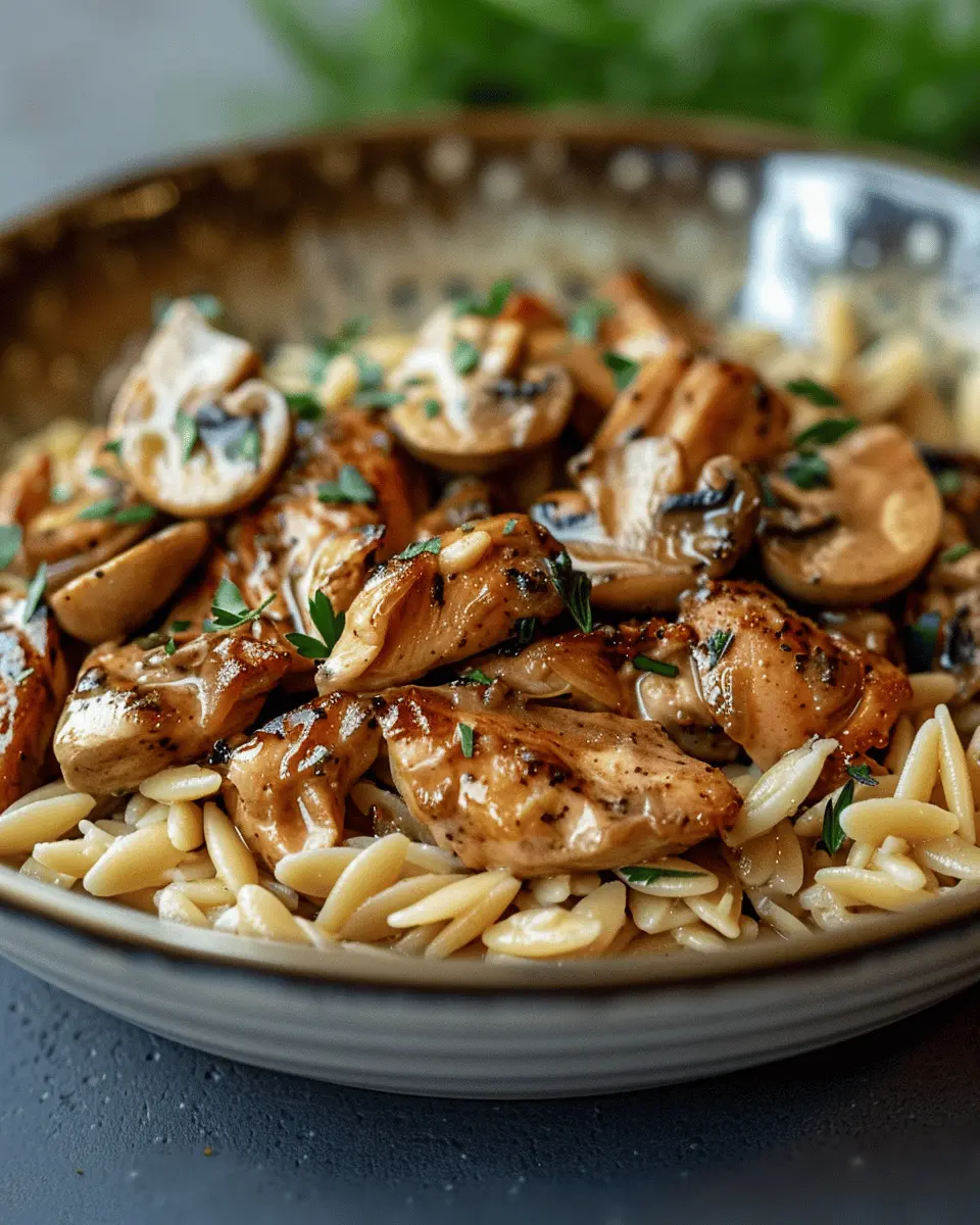 Marsala Chicken Orzo: A Cozy, Comforting Dinner Delight