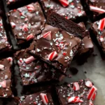 One Bowl Peppermint Brownies