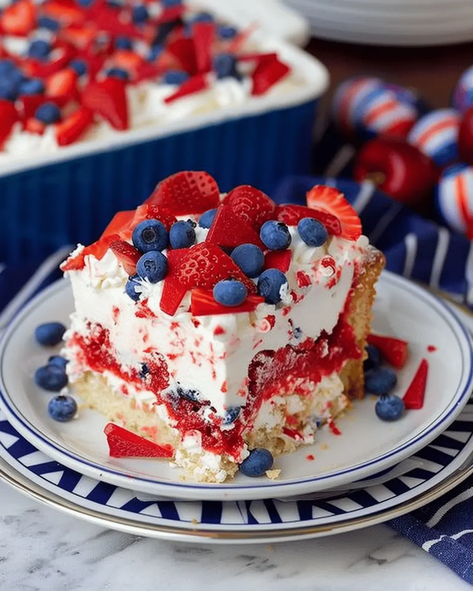 Patriotic Poke Cake: Easy Recipe for a Festive Family Treat