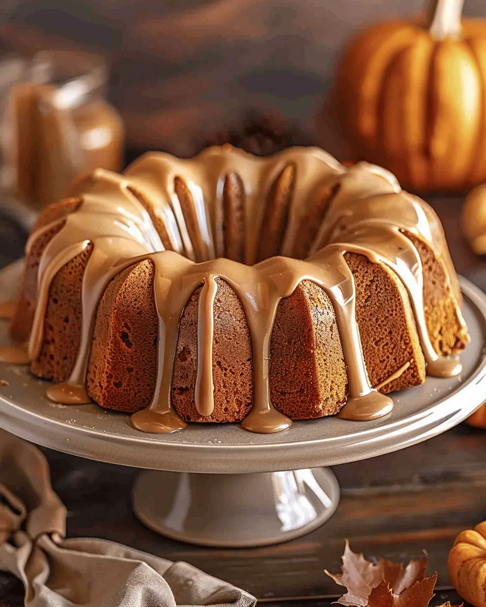 Pumpkin Bundt Cake: Delightful Brown Sugar Icing for Fall Bliss