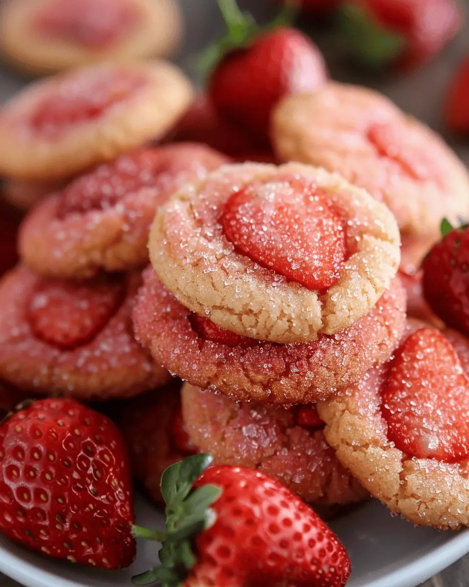 Strawberry Sugar Cookies: Indulgent Treats with Sparkling Strawberry Sugar