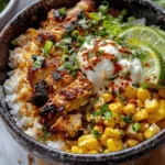 Street Corn Chicken Rice Bowl