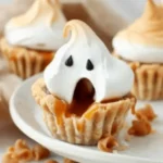 Vegan Caramel Meringue Ghost Tarts