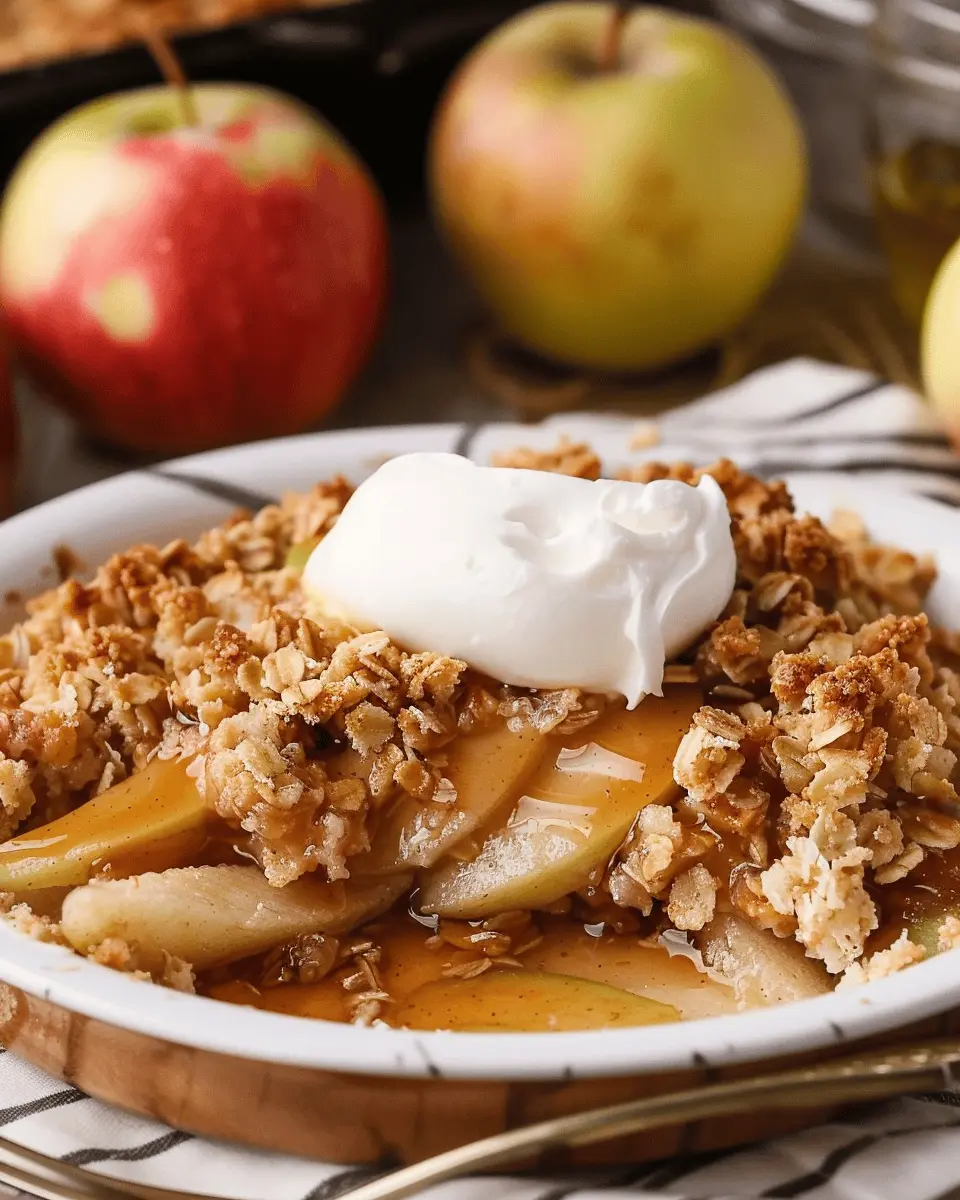 Apple Crisp Recipe With Oats: A Cozy, Indulgent Delight