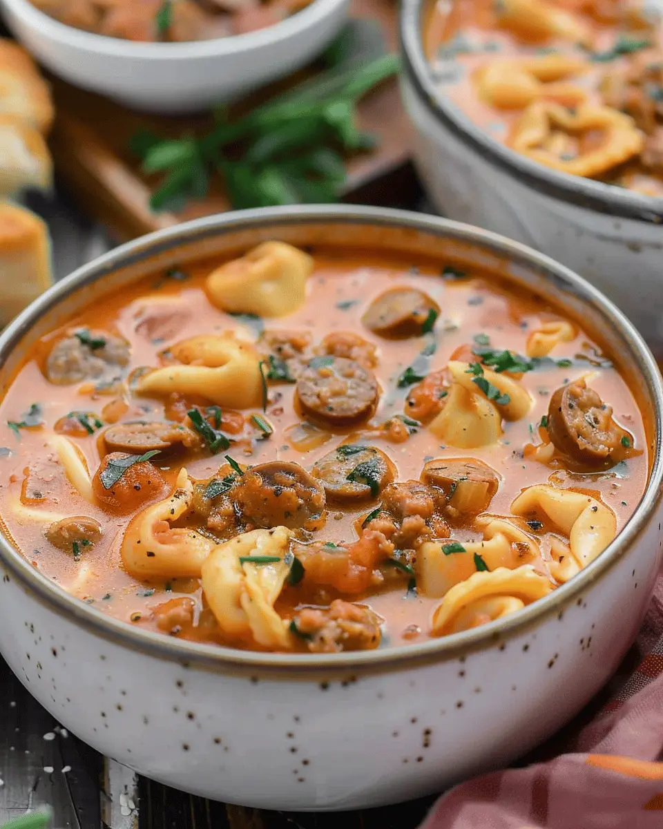 Dutch Oven Tortellini Soup with Sausage: A Cozy Comfort Dish