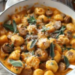 Creamy Butternut Squash Gnocchi with Sausage