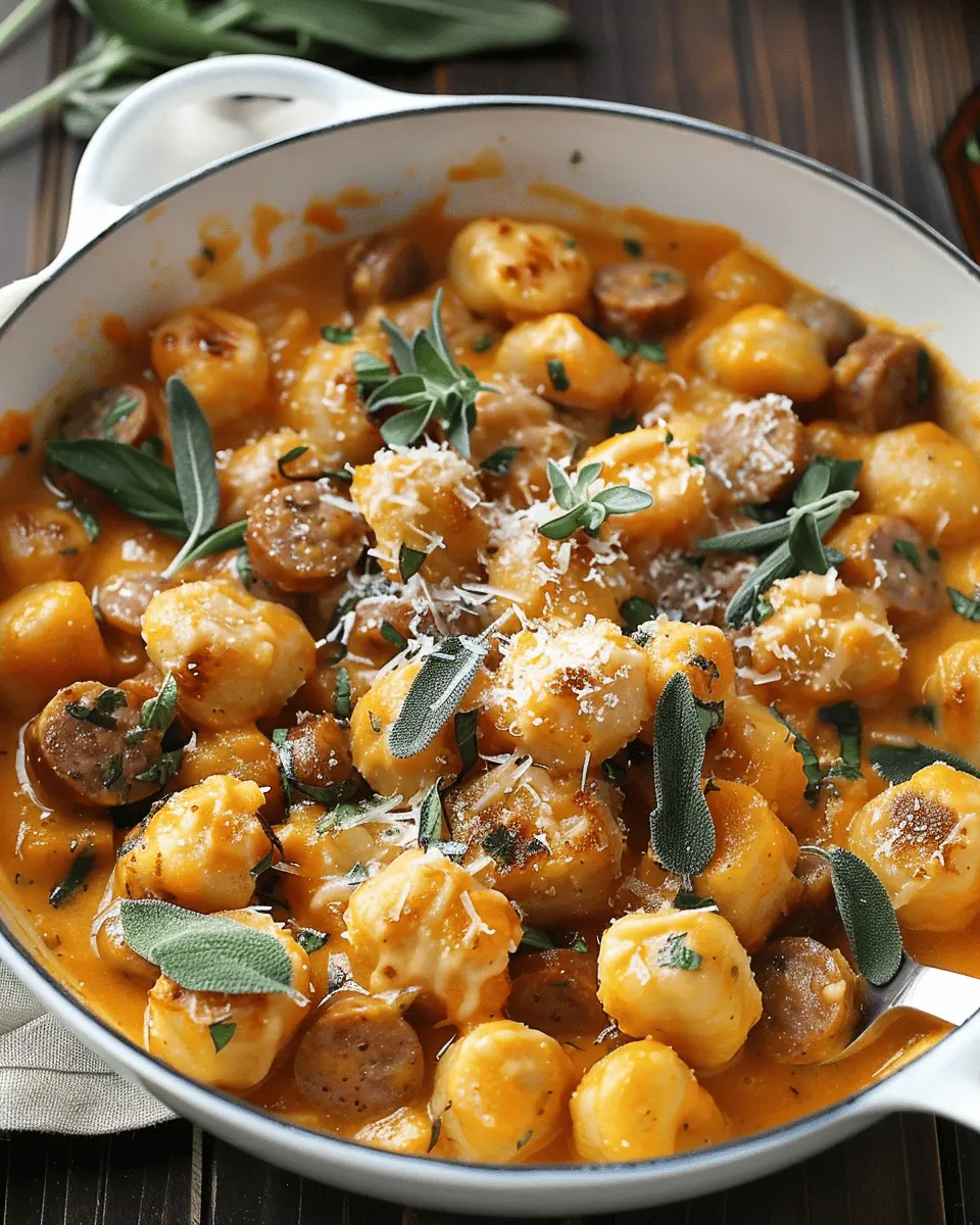 Creamy Butternut Squash Gnocchi with Sausage: A Comforting Delight