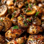 Black Pepper Chicken with Mushrooms