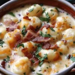 Bacon Cheddar Gnocchi Soup