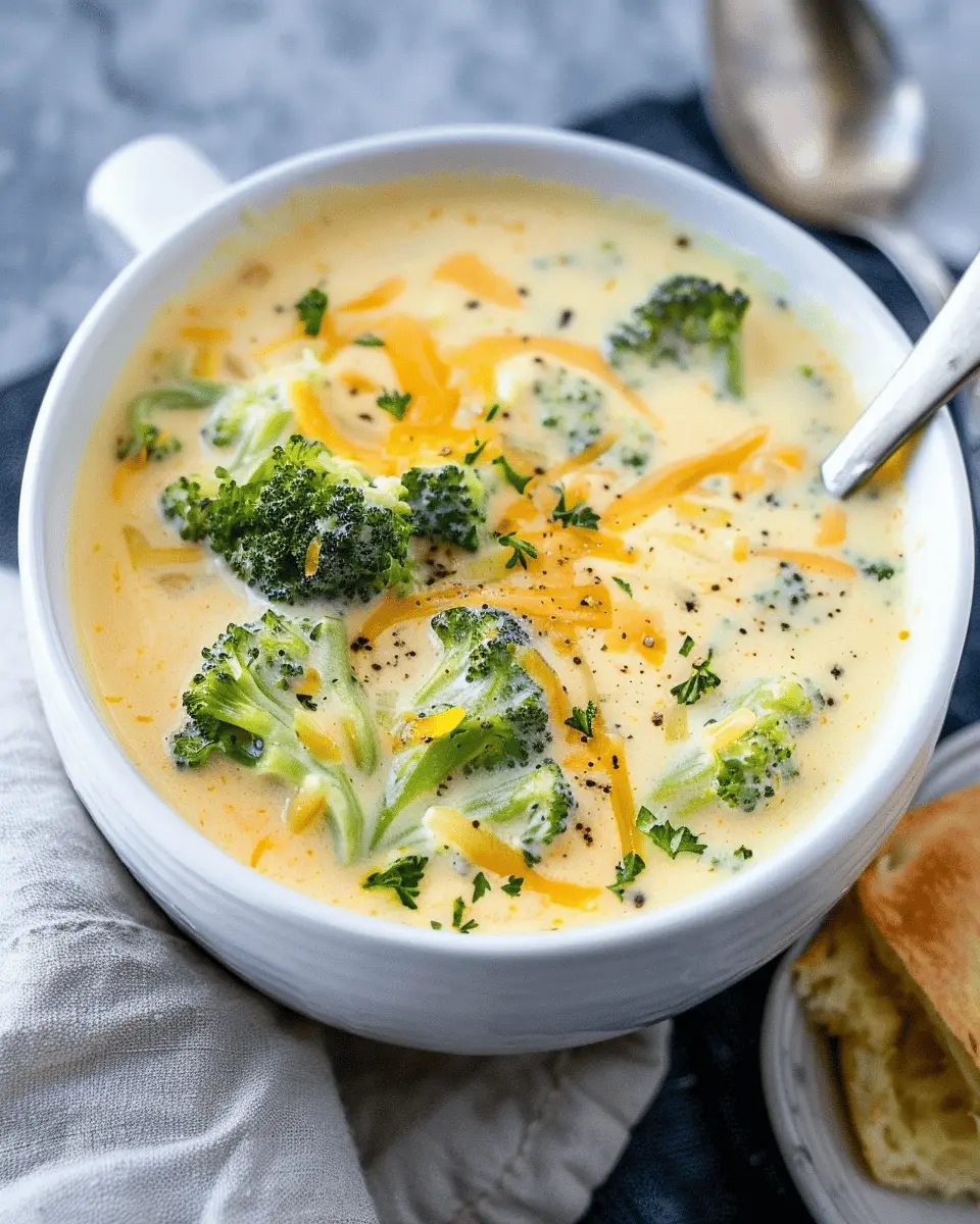 Broccoli Cheddar Soup: The Best Comfort Recipe with Turkey Bacon