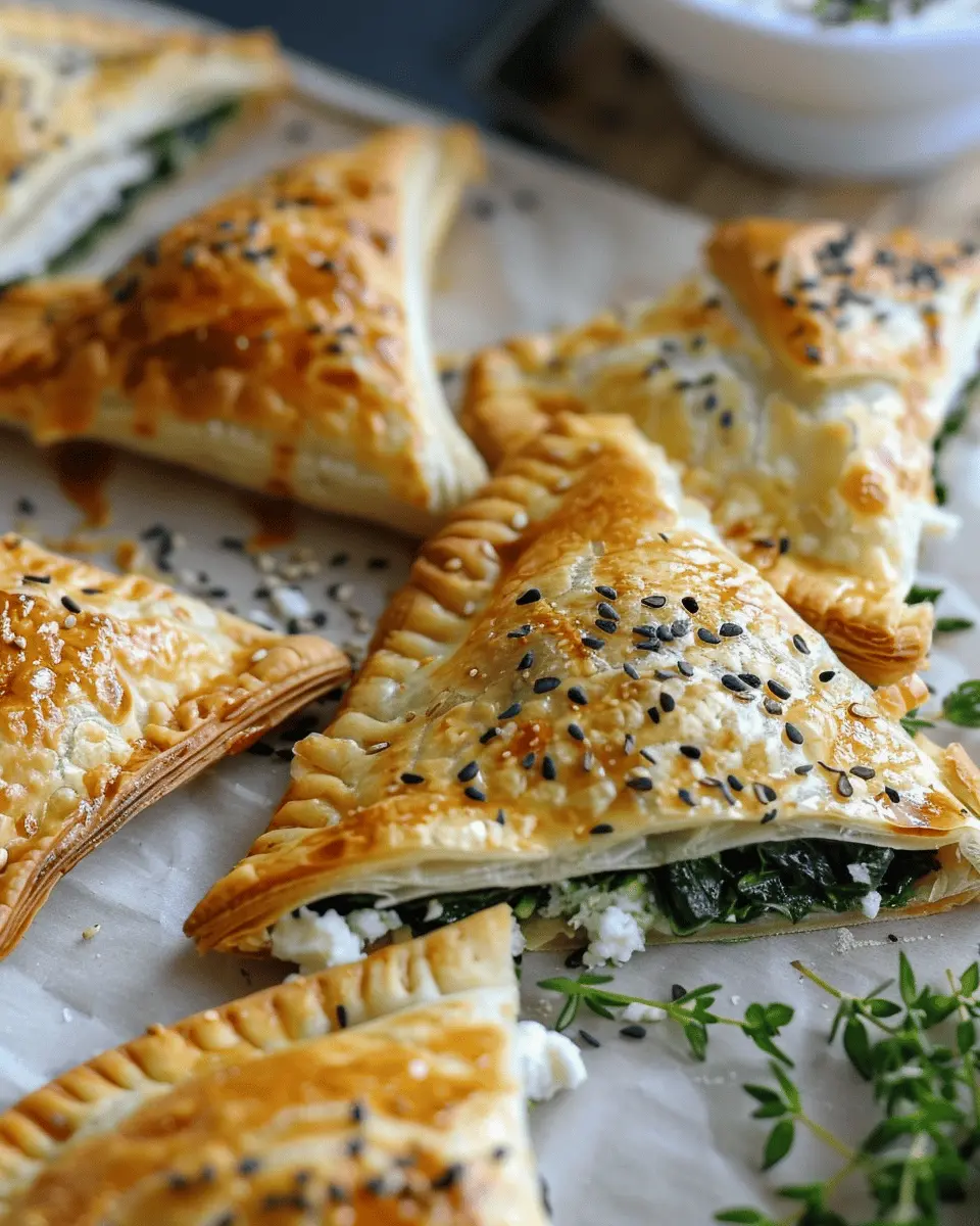 Spinach and Feta Triangles: Easy & Delicious Homemade Snack