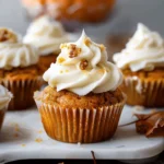Pumpkin Cupcakes with Cream Cheese Frosting