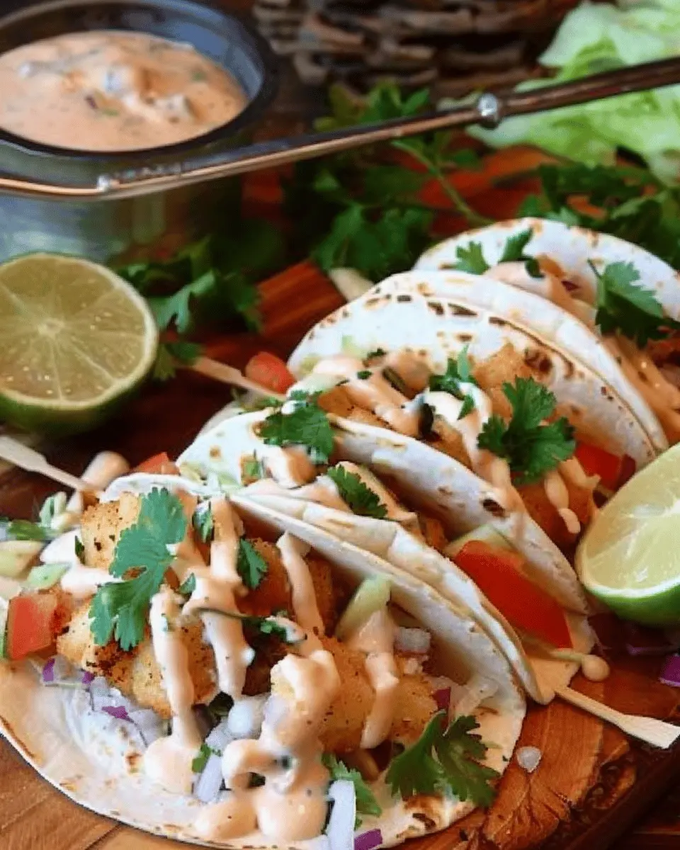 Easy Fish Tacos with Amazing Taco Sauce for a Fresh Flavor Boost
