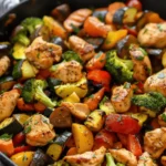 Healthy Chicken and Vegetables Skillet