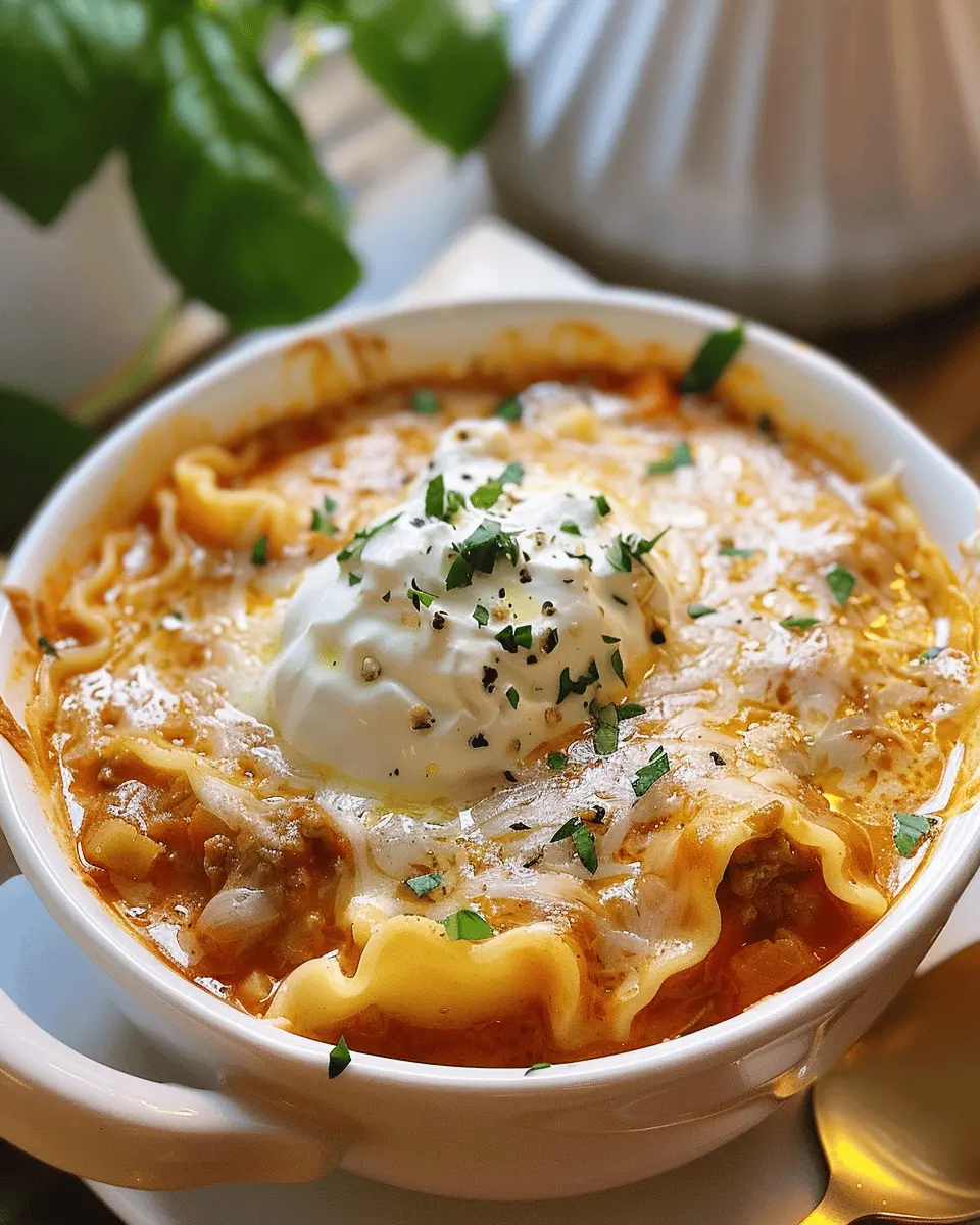 Creamy Lasagna Soup: A Cozy & Indulgent Twist on Tradition